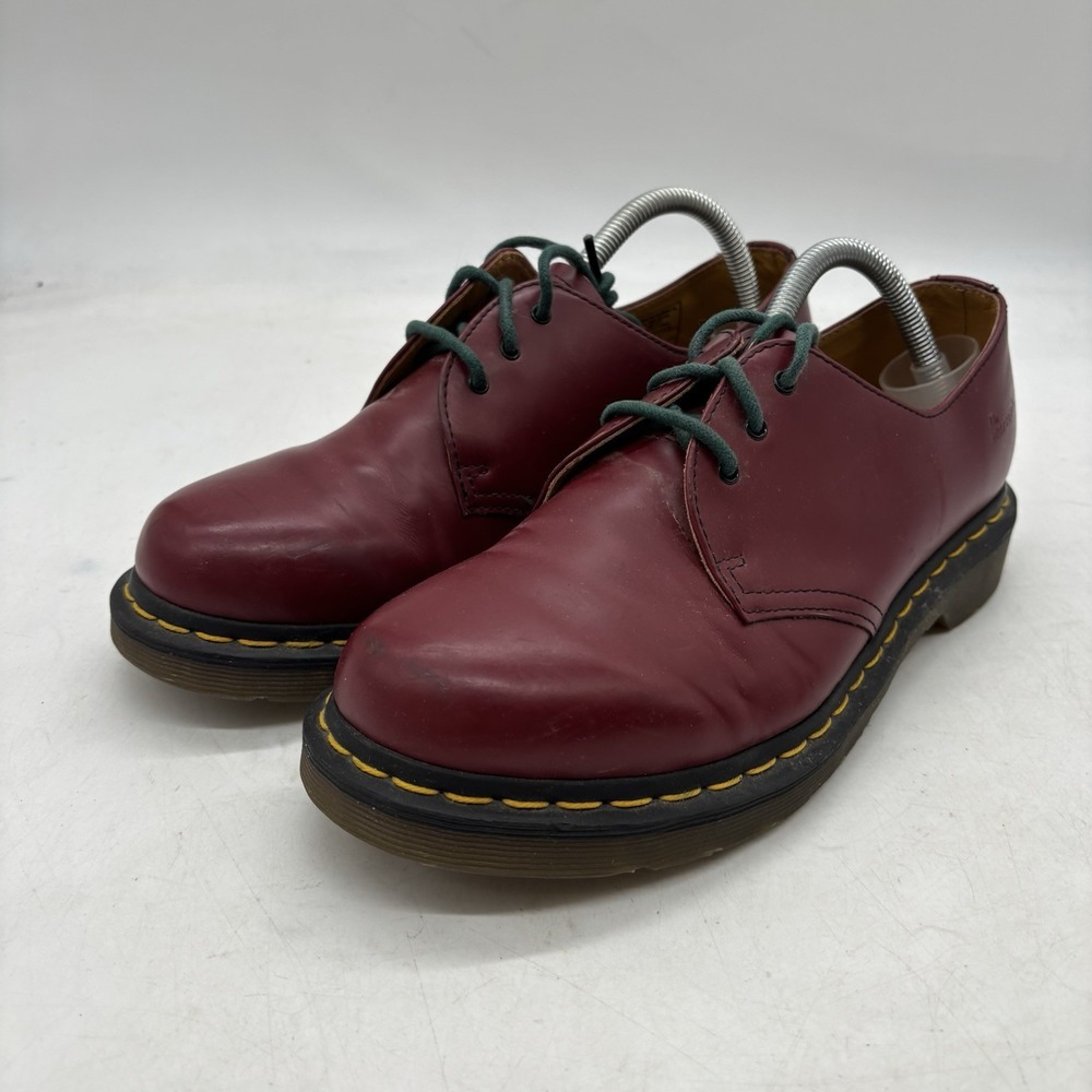Vintage Dr. Martens Oxfords Shoes Womens 10 Leather Oxblood Made in England 1461